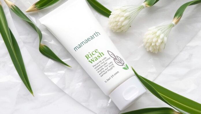 mamaearth rice face wash